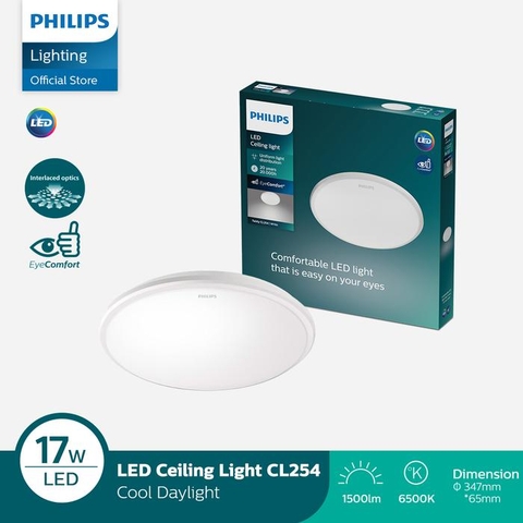 Đèn Led Ốp Trần Philips CL254 EC RD 17W HV 02 Đường kính 347 mm