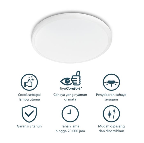 Đèn Led Ốp Trần Philips CL254 EC RD 17W HV 02 Đường kính 347 mm