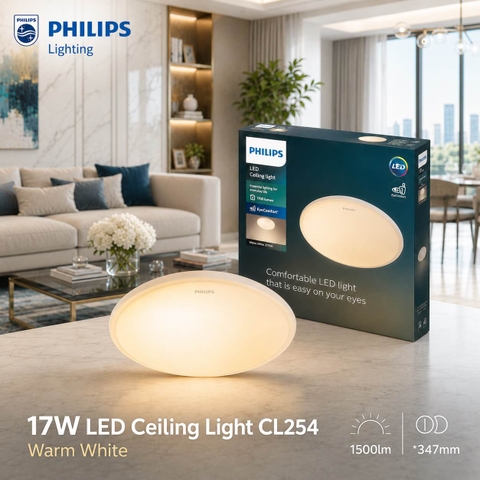 Đèn LED Ốp Trần Philips CL254 EC RD 17W HV 02 Đường kính 347 mm