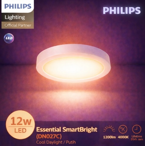 Đèn LED Ốp Trần Philips DN027C G3 LED12 12W 220-240V D175 Đường kính 175 mm