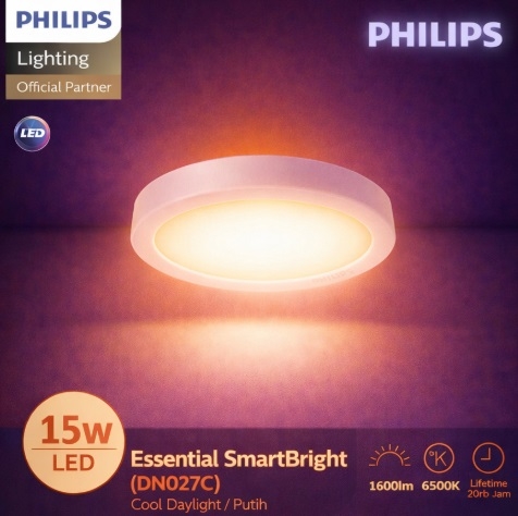 Đèn LED Ốp Trần Philips DN027C G3 LED15 15W 220-240V D200 Đường kính 200 mm