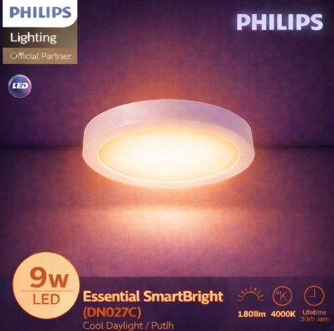 Đèn LED Ốp Trần Philips DN027C G3 LED9 9W 220-240V D150 Đường kính 150 mm