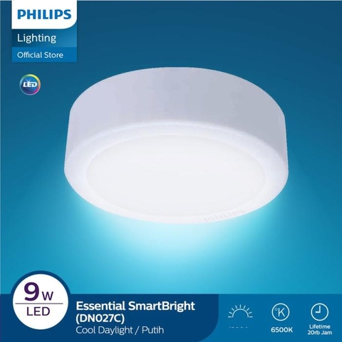 Đèn Led Ốp Trần Philips DN027C G3 LED9 9W 220-240V D150 Đường kính 150 mm