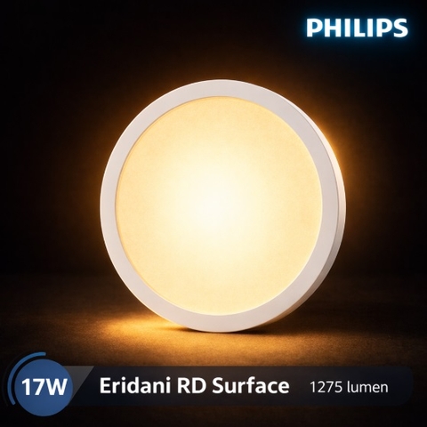 Đèn Led Ốp Trần Philips Eridani RD Surface LED12 D150 17W Đường kính 173 mm