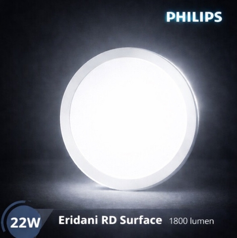 Đèn Led Ốp Trần Philips Eridani RD Surface LED18 D200 22W Đường kính 228 mm