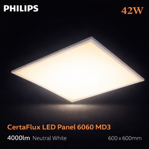 Đèn LED Panel Philips CertaFlux LED Panel 6060 MD3 42w 4000lm