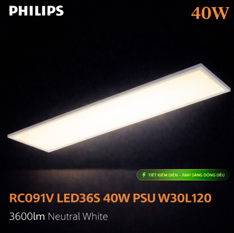 Đèn LED Panel Philips RC091V LED36S 40W PSU W30L120