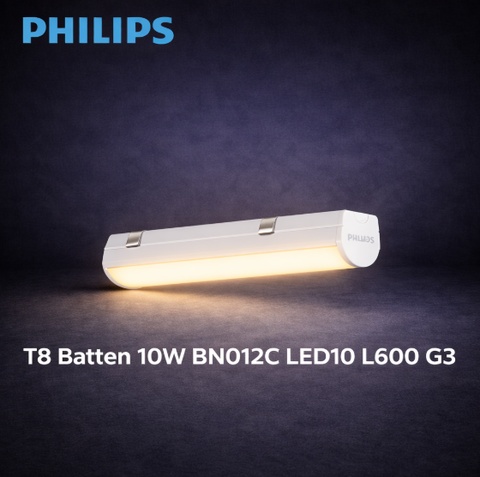 Đèn Led Tuýp Philips liền máng T8 Batten 10W BN012C LED10 L600 G3