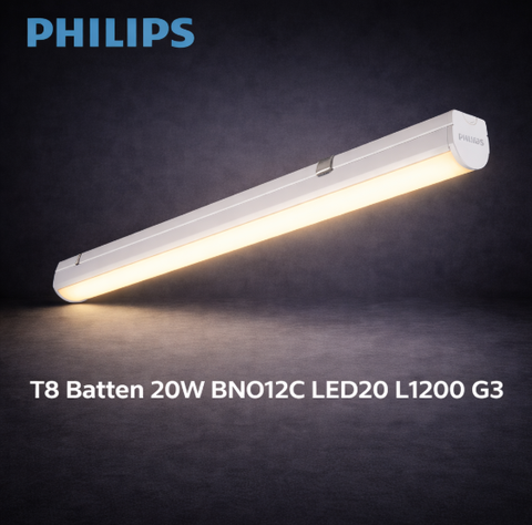 Đèn Led Tuýp Philips liền máng T8 Batten 20W BN012C LED20 L1200 G3