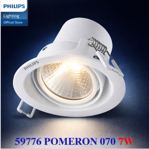 Đèn Spotlight Philips 59776 POMERON 070 7W WH recessed LED