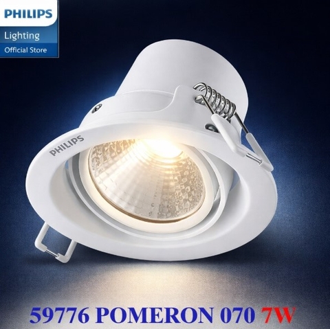 Đèn Spotlight Philips 59776 POMERON 070 7W WH recessed LED
