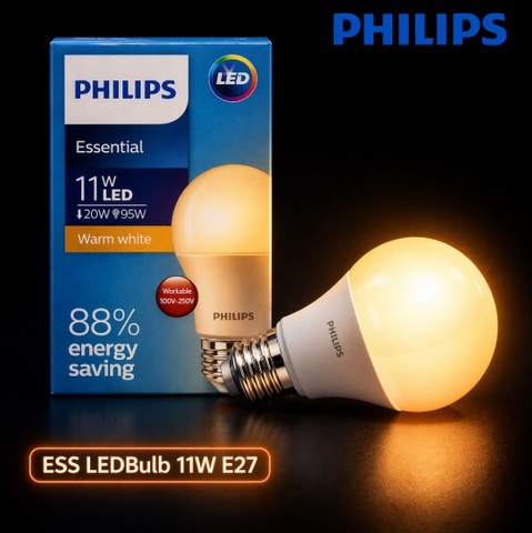 Đèn LED Bulb Philips ESS LEDBulb 11W E27 230V 1CT/12 APR