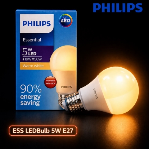 Đèn LED Bulb Philips ESS LEDBulb 5W E27 230V 1CT/12 APR