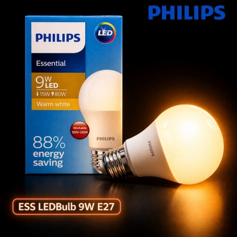 Đèn LED Bulb Philips ESS LEDBulb 9W E27 230V 1CT/12 APR