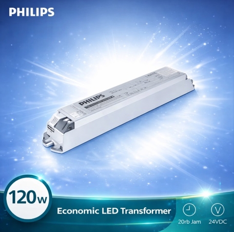 Nguồn cho Đèn Led Dây Philips Economic LED Transformer 120W 24VDC