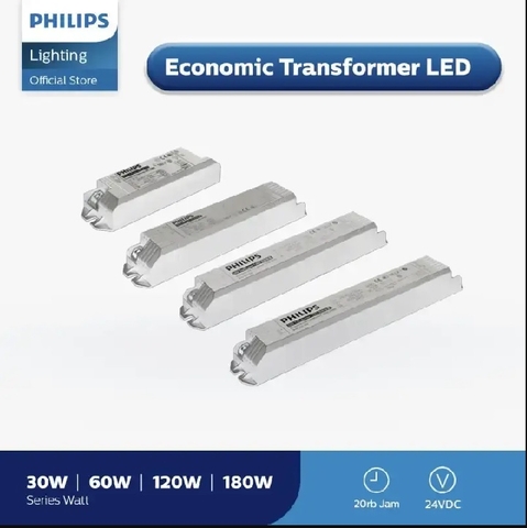 Nguồn cho Đèn Led Dây Philips Economic LED Transformer 180W 24VDC