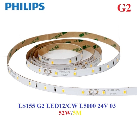 Đèn Led Dây Philips LS155 G2 LED12/CW L5000 24V - 52W/5M