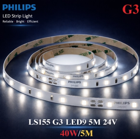 Đèn Led Dây Philips LS155 G3 LED9 8W 5M 24V - 40W/5M