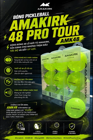 Bóng Pickleball Amakirk 48 Lỗ