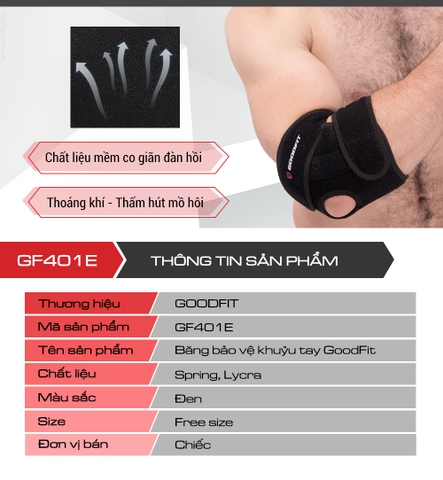 Băng Bảo Vệ Khuỷu Tay GoodFit GF401E