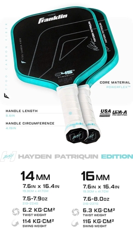 Vợt Pickleball Franklin C45 Hayden Patriquin Dynasty