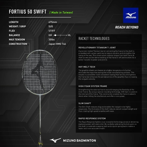 Vợt MIZUNO Fortius 50 Swift