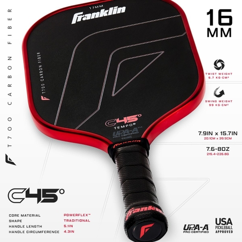 Vợt Pickleball Franklin C45 Tempo