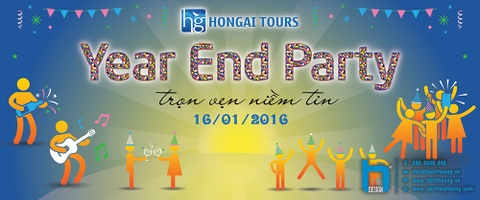 Backdrop Year End Party - Hon Gai Tour