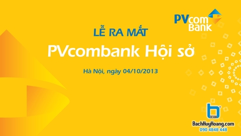 Thiết Kế Backdrop - Phông Sân Khấu - Lễ Ra Mắt PVCombank Hội Sở