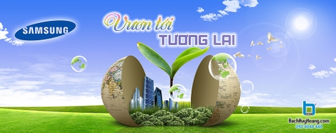 Thiết Kế Backdrop - Phông Sân Khấu - Samsung Vươn Tới Tương Lai