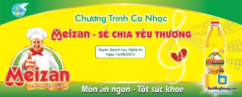 Thiết Kế Backdrop - Phông Sân Khấu - Meizan Sẻ Chia Yêu Thương