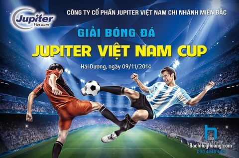 Thiết Kế Backdrop - Phông Sân Khấu - Jupiter Việt Nam Cup