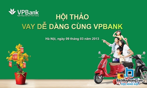 Thiết Kế Backdrop - Phông Sân Khấu - Hội Thảo Vay Dễ Dàng Tại VPBank