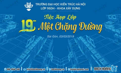 Thiết Kế Backdrop Họp Lớp - Phông Họp Lớp 33