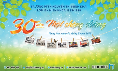 Thiết Kế Backdrop Họp Lớp - Phông Họp Lớp 50