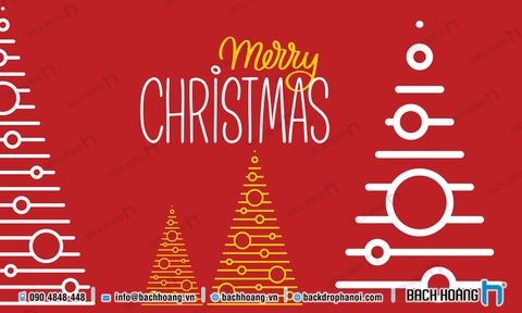 Thiết Kế Backdrop - Phông Noel Giáng Sinh Merry Christmas 103