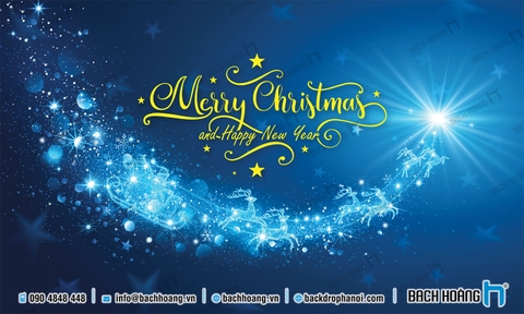 Thiết Kế Backdrop - Phông Noel Giáng Sinh Merry Christmas 106