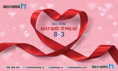 Thiết Kế Backdrop - Phông Quốc Tế Phụ Nữ 8/3 mẫu 48