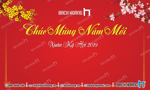 Thiết Kế Backdrop - Phông Chúc Mừng Năm Mới 01