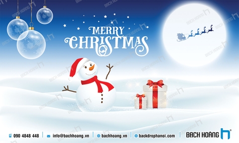 Thiết Kế Backdrop - Phông Noel Giáng Sinh Merry Christmas 11