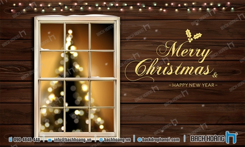 Thiết Kế Backdrop - Phông Noel Giáng Sinh Merry Christmas 33