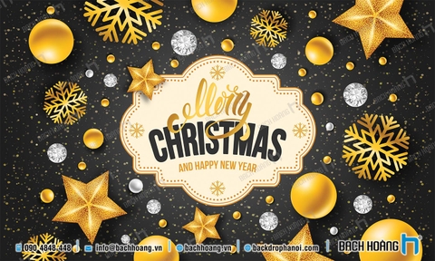 Thiết Kế Backdrop - Phông Noel Giáng Sinh Merry Christmas 36