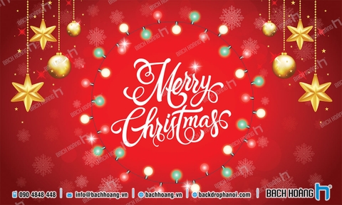 Thiết Kế Backdrop - Phông Noel Giáng Sinh Merry Christmas 51