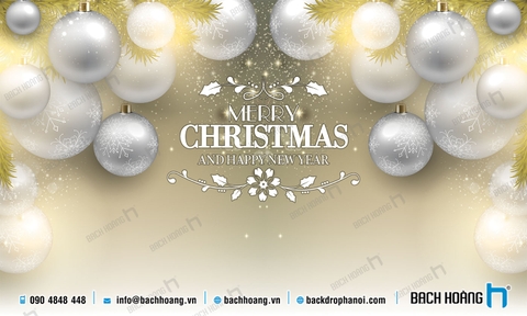 Thiết Kế Backdrop - Phông Noel Giáng Sinh Merry Christmas 79