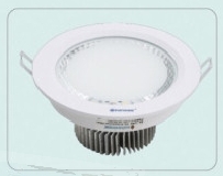 Led âm trần 9w cốc kính tròn trắng/vàng GSUN-09  Ms1800