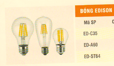 Bóng Led Edison ED A60 - 4w /e27 Ms2029