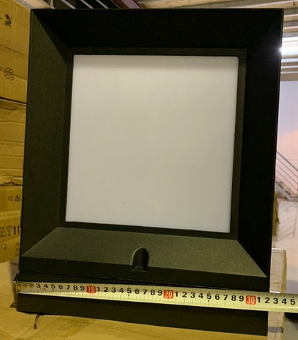 Đèn Trụ cổng-Mẫu 04-L:260x260x310 (Màu đen+ghi)- Ms5613