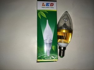 Bóng led 3W ngọn nến E14