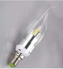 Bóng led 3W ngọn nến ba lá E14
