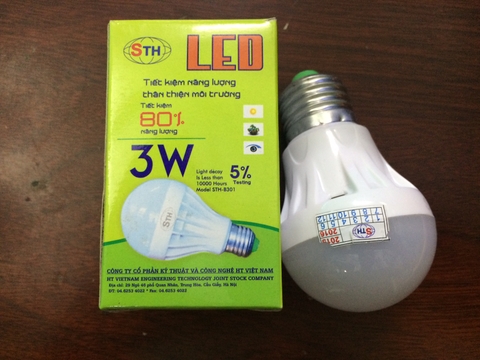 Bóng led 3W trắng STH B301